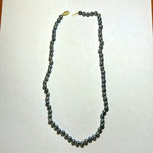Black Freshwater Pearls Necklace